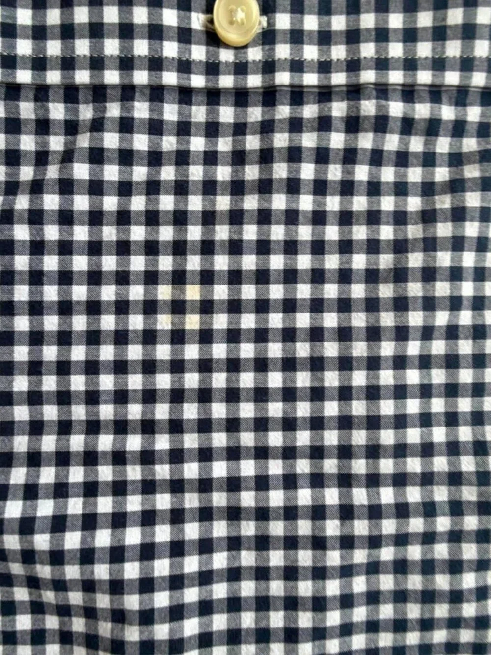 Banana Republic Men’s XL Gingham Check Short Sleeve Shirt 100% Cotton
